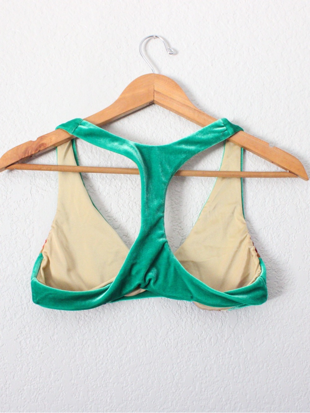 Aviator Nation Green with Rainbow Stripe Bikini - Picture 3 of 11